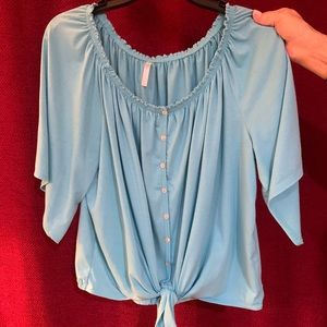 Turquoise top